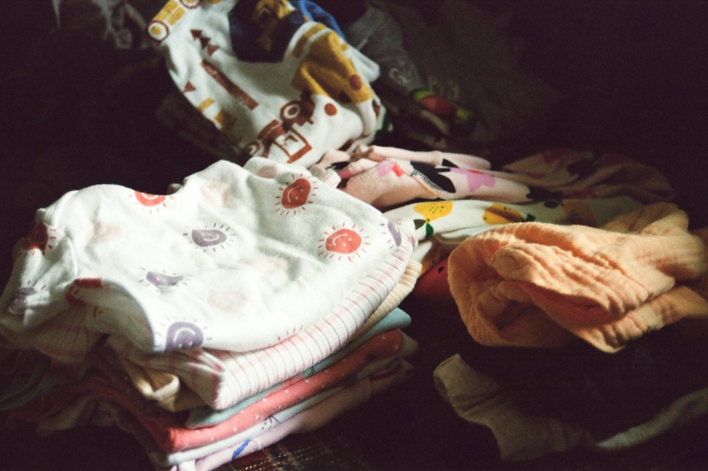 Unfolded Laundry and the Entryway&nbsp;Mat